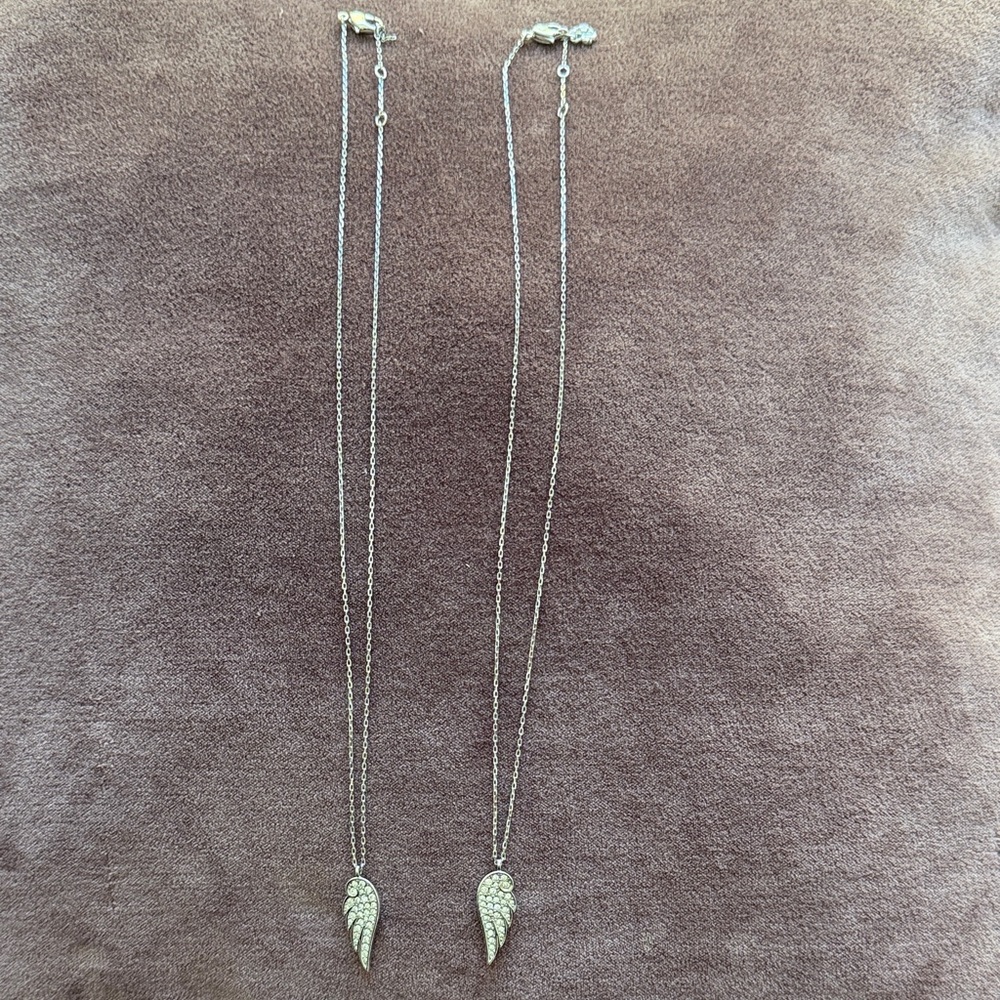 Swarovski Silver Wing Necklace